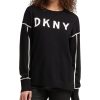 Women'S DKNY | Logo Sweater Black/Ivory