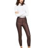 Women'S And Now This | Coated Skinny Jeans Dark Brown