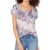 Women'S Style & Co | Printed Short Sleeve T-Shirt Paradise Flash