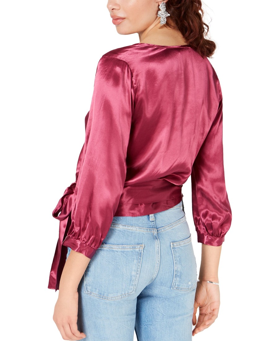 Women'S 1.STATE | Cropped Wrap Top Berry Char