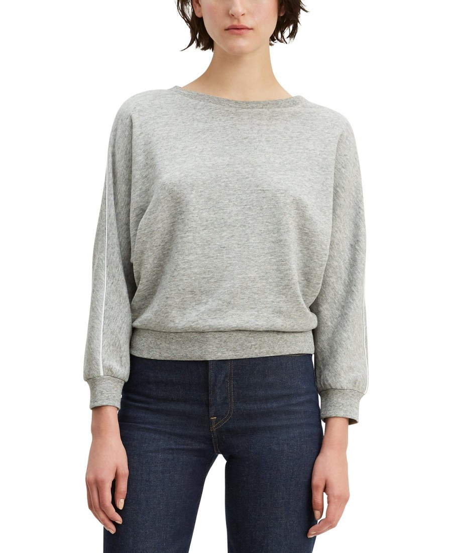 Women'S Levi's | Natalie Crewneck Sweatshirt Heather Grey