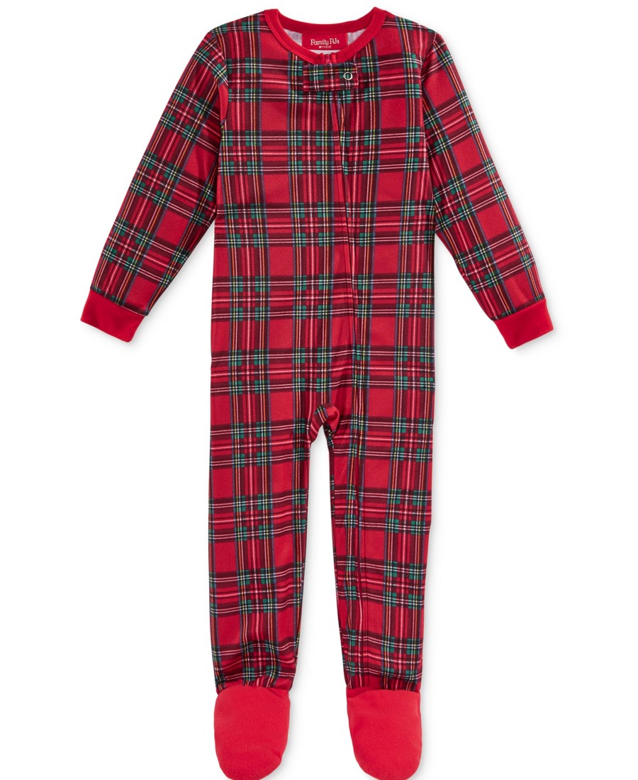 Babies & Infants Family Pajamas | Matching Infant Footed Pajamas Brinkley Plaid