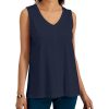 Women'S Karen Scott | Cotton V-Neck Tunic