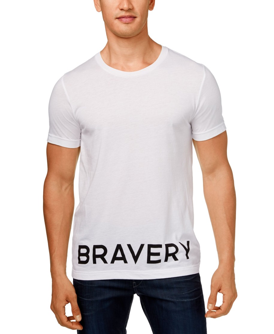 Men LOVE Bravery | By Lady Gaga And Elton John T-Shirt White