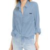 Women'S Calvin Klein Jeans | Utility Shirt Chambray Blue