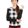 Women'S Charter Club | Family Sweater Buffalo Check