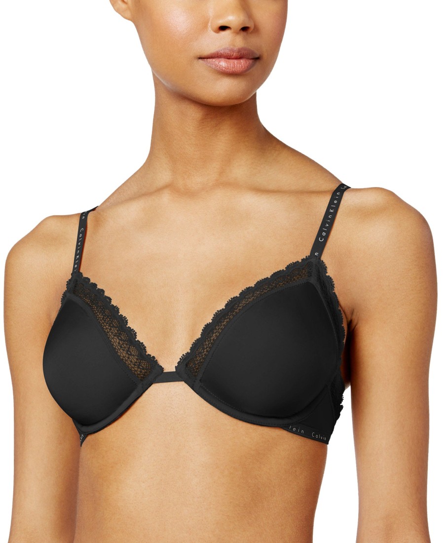 Women'S Calvin Klein | Signature Plunge Unlined Bra Qf1418