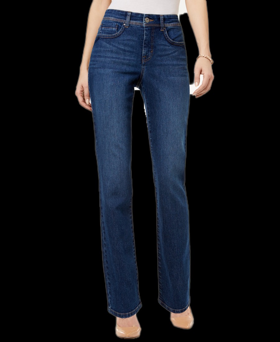 Women'S Style & Co | Tummy-Control Straight-Leg Jeans Astor Wash