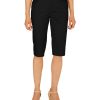 Women'S Charter Club | Mid-Rise Knee-Length Skimmer Deep Black