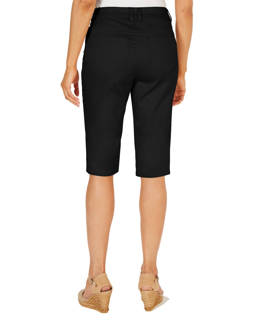 Women'S Charter Club | Mid-Rise Knee-Length Skimmer Deep Black