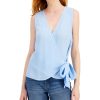 Women'S INC International Concepts | Cotton Surplice Tank Top Dutch Canal