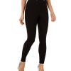 Women'S Hue | Textured Knit High-Waist Leggings Black