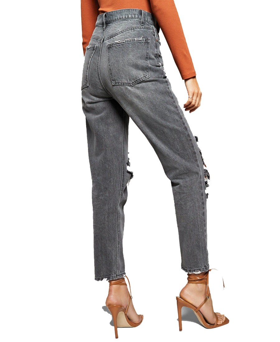 Women'S And Now This | Destructed Straight-Leg Jeans Leenie