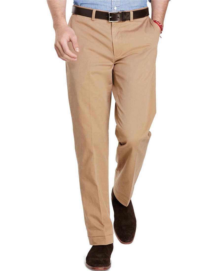 Men Polo Ralph Lauren | Classic-Fit Stretch Twill Pants Granary Tan