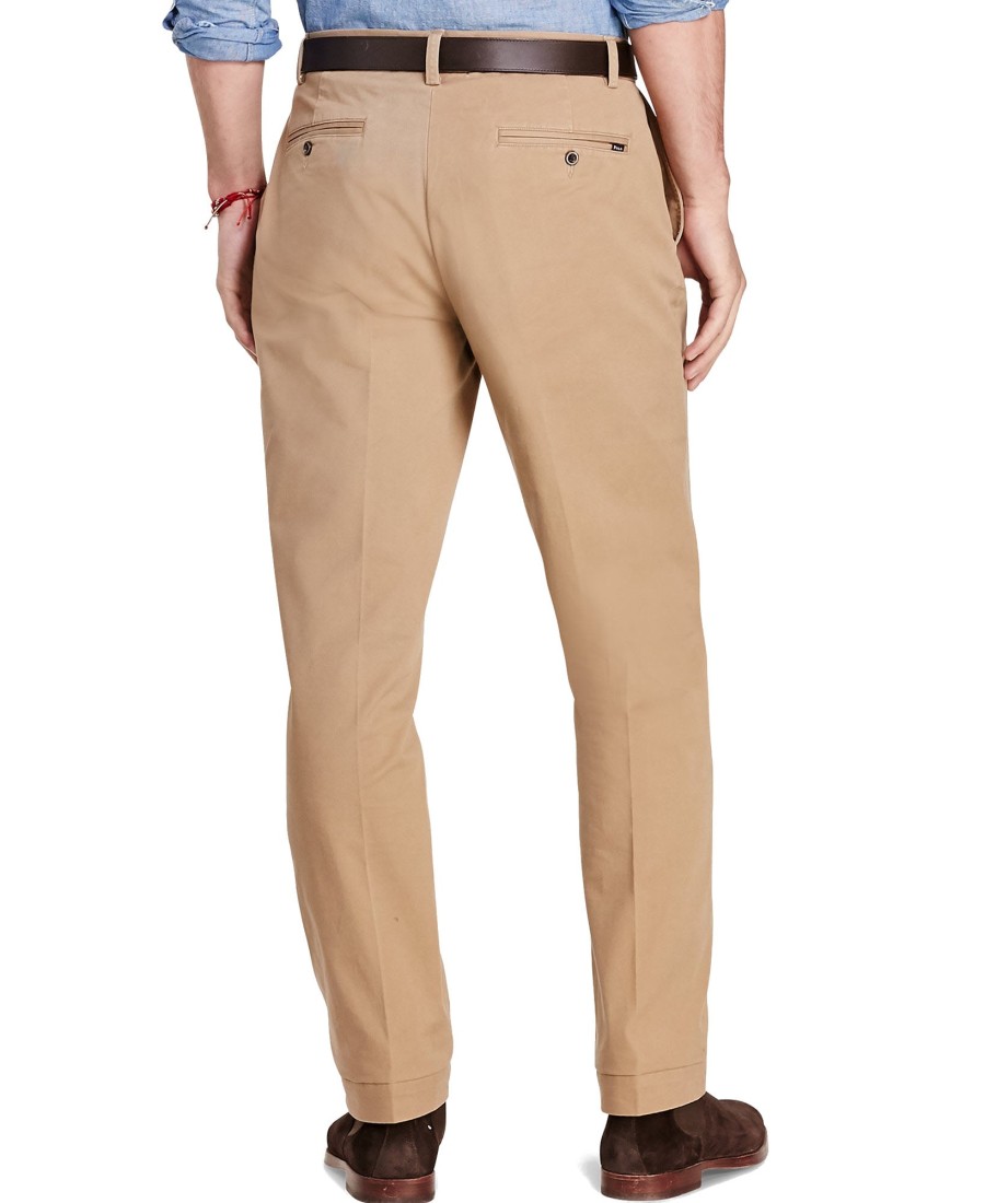 Men Polo Ralph Lauren | Classic-Fit Stretch Twill Pants Granary Tan