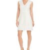 Women'S Vince Camuto | Tweed Fit & Flare Dress Blush Ivory