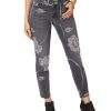 Women'S Style & Co | Printed Curvy Skinny Jeans Linkin