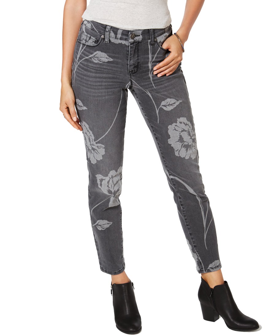 Women'S Style & Co | Printed Curvy Skinny Jeans Linkin