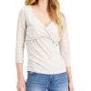 Women'S Fever | Spaced-Dyed Twist-Front Top Sand