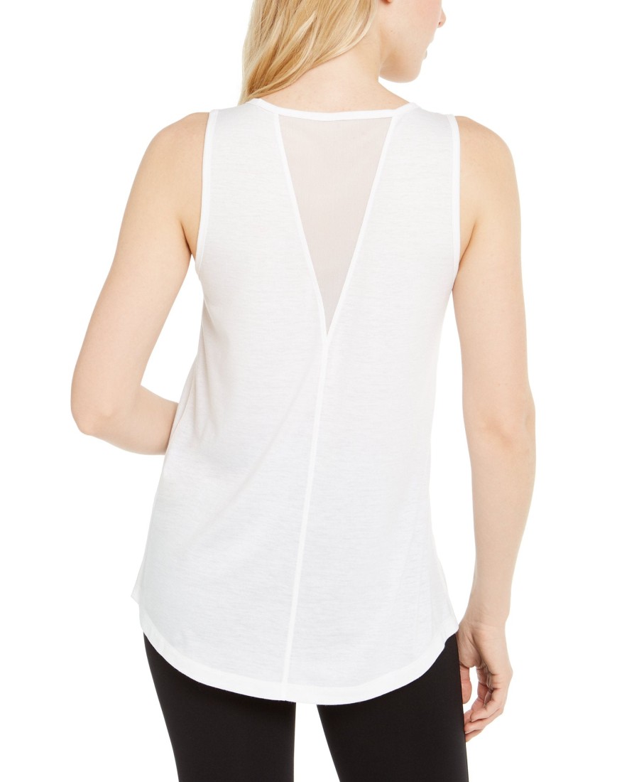 Women'S Ideology | Mesh-Back Tank Top Bright White