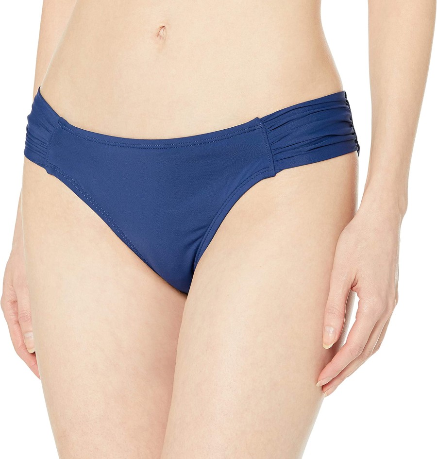 Women'S Cole of California | Ruched Bikini Bottoms Blue