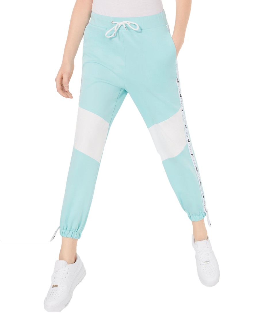 Women'S Waisted | Colorblocked Jogger Pants Pastel Blue