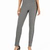 Women'S INC International Concepts | Glen Plaid Shaping Leggings Light/Pastel Grey