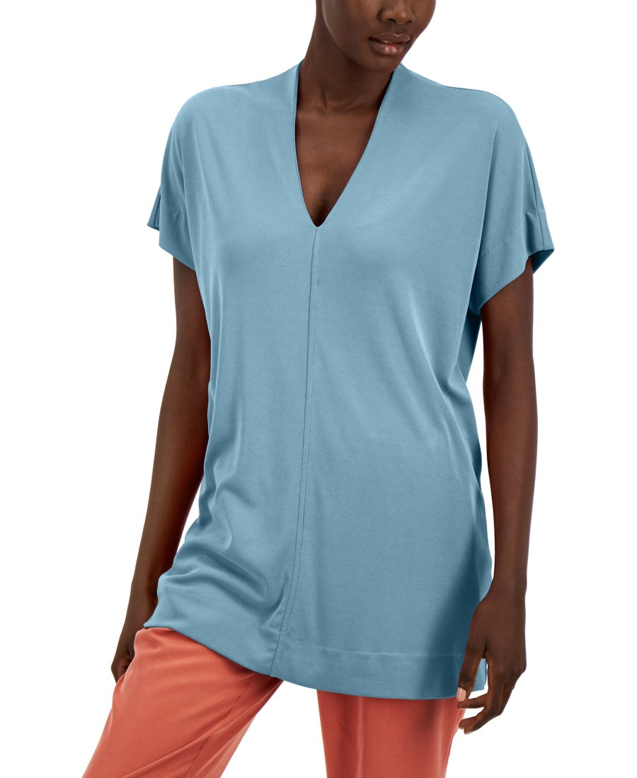 Women'S Alfani | V-Neck Exposed-Seam Top