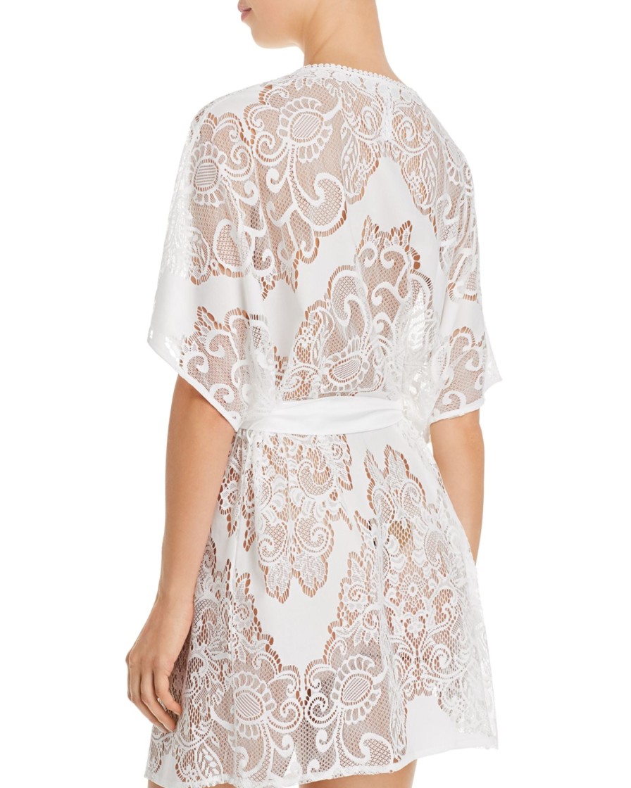 Women'S Flora Nikrooz | Millie Lace Robe Ivory