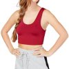 Juniors' Material Girl | Juniors' Low-Impact Biker Bra Beet Red