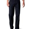 Men Dockers | Signature Lux Cotton Straight Fit Stretch Khaki Pants Navy