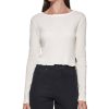 Women'S Calvin Klein Jeans | Cropped Crewneck Top