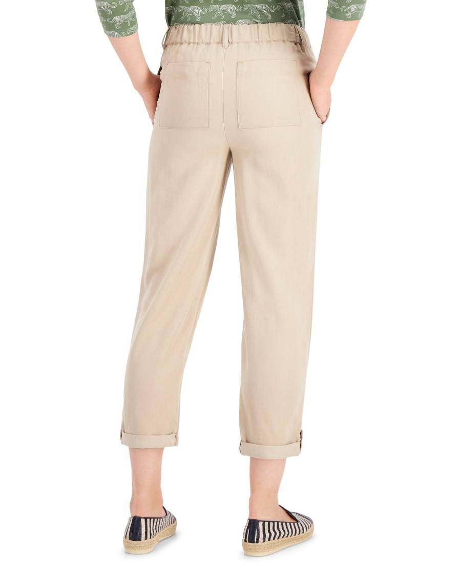 Women'S Charter Club | Cropped Cuffed Pants Sedona Dust