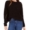 Women'S WYNTER | Pointelle Chenille Sweater Black