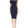 Women'S Nookie | Asymmetric Neckline Dress Navy