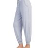 Women'S DKNY | Contrast-Print Jogger Pajama Pants Heather Stripe