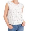 Women'S Style & Co | Cotton Dot-Print Tiered Tank Top