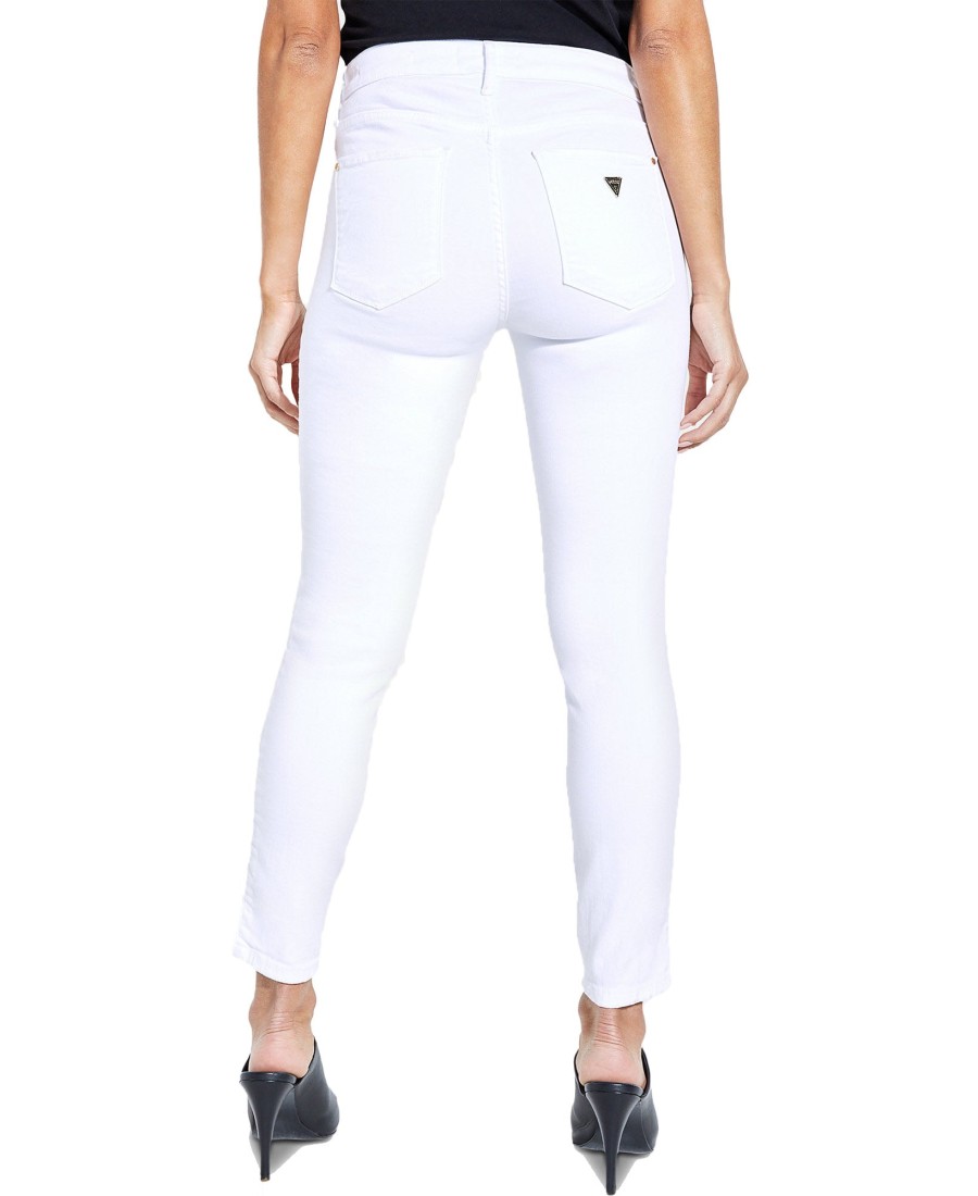 Women'S GUESS | Cropped Skinny Jeans Optic White