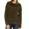 Juniors' Hippie Rose | Juniors' Chenille Turtleneck Sweater Artic Olive