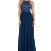 Women'S Nightway | Lace-Top Gown Peacock/Nude