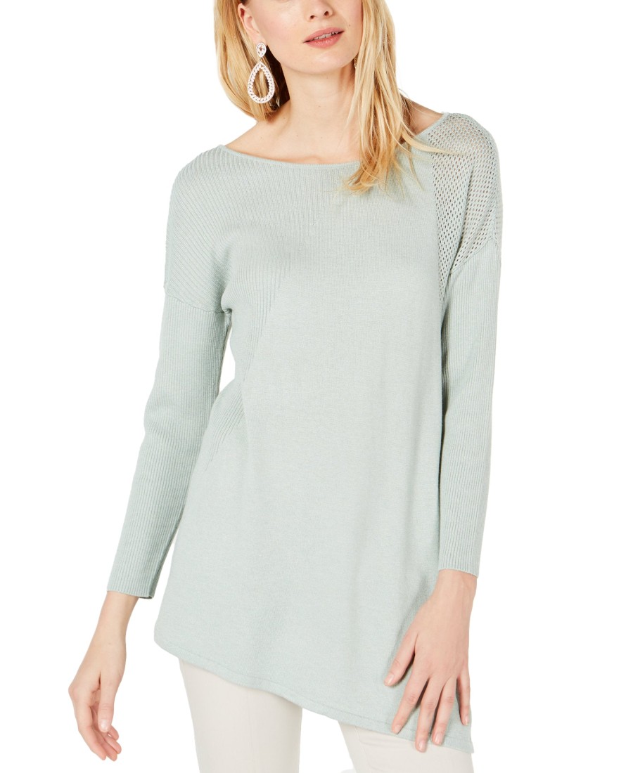 Women'S INC International Concepts | Asymmetric Mixed-Knit Sweater