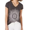 Women'S Style & Co | Graphic-Print T-Shirt Aztec Pinwheel