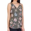 Juniors' BCX | Juniors' Floral-Print Contrast-Back Top Pat D