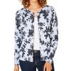 Women'S Karen Scott | Floral-Print Cardigan Intrepid Combo