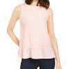 Women'S MICHAEL Michael Kors | Flounce-Hem Sleeveless Top Pink Wash