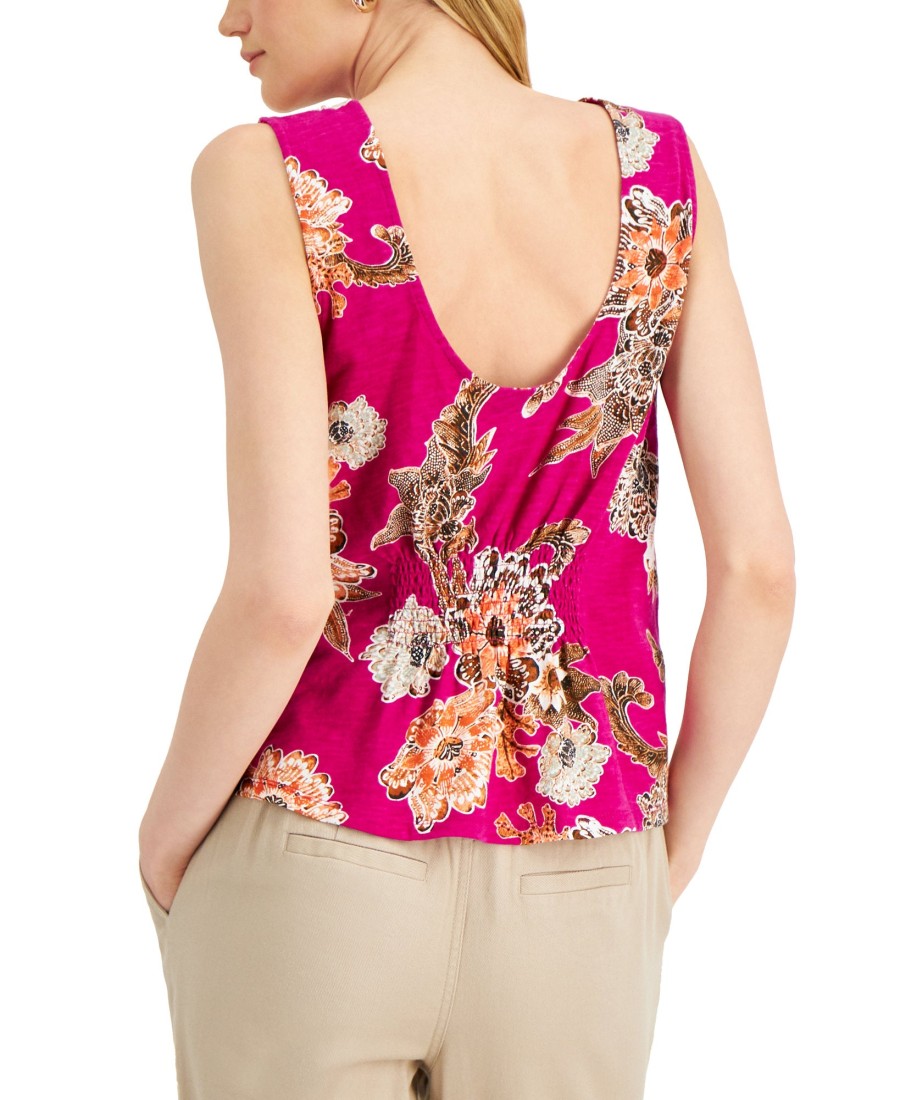 Women'S INC International Concepts | Twist-Front Tank Top Carefree Floral