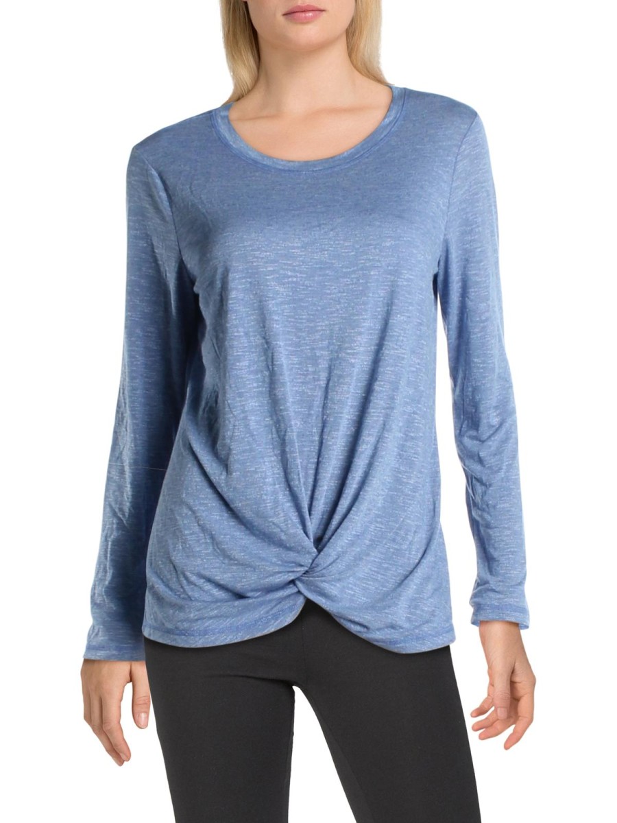 Women'S Ideology | Knot-Front Top Cosmic Cobalt