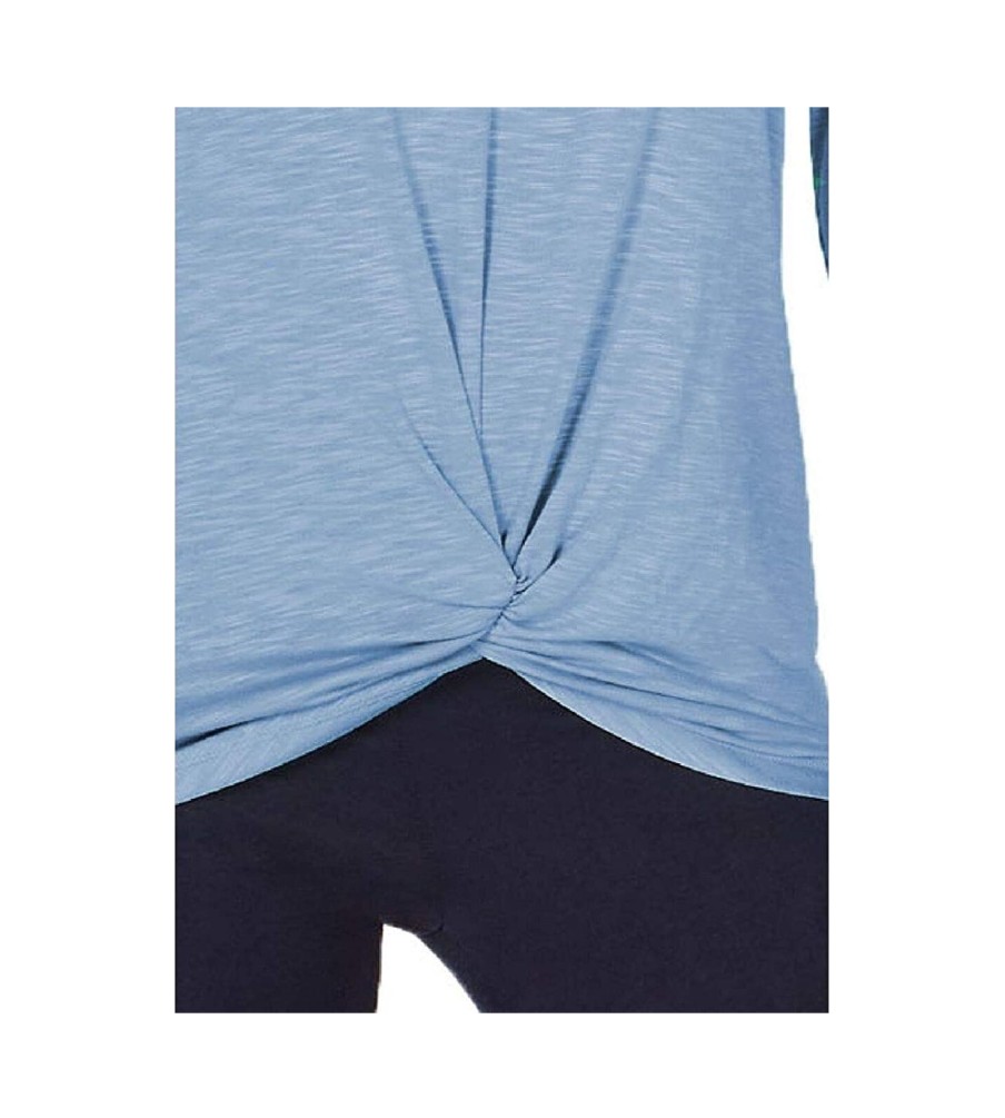 Women'S Ideology | Knot-Front Top Cosmic Cobalt