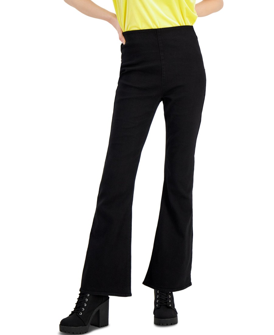 Juniors' Tinseltown | Juniors' Pull-On Flare Jeans Black