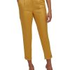 Women'S Calvin Klein | Slim-Leg Button-Front Pants Ochre